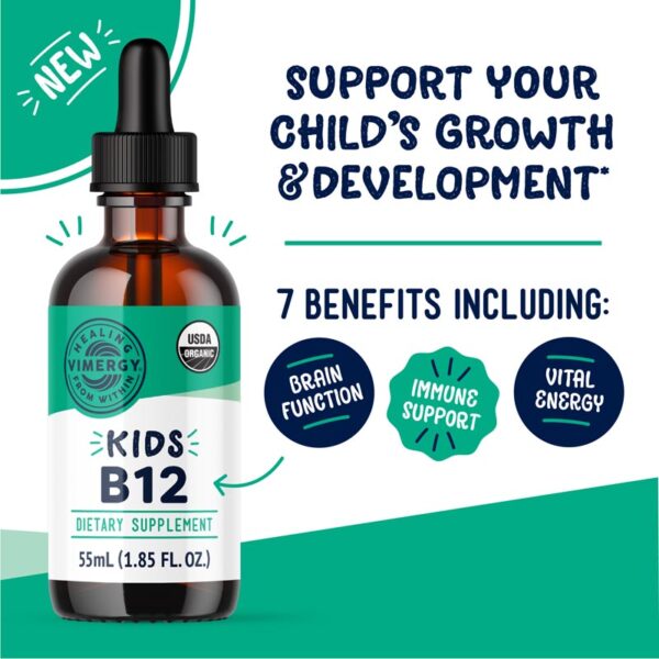 Vimergy® Kids B12, Tekući vitamin B12